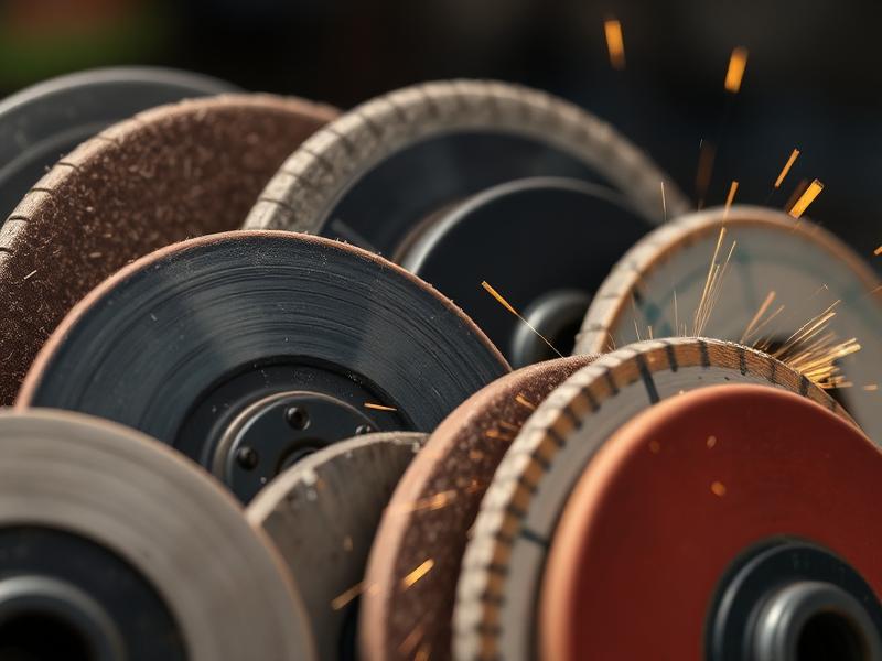 A selection of abrasive cutting and finishing discs
